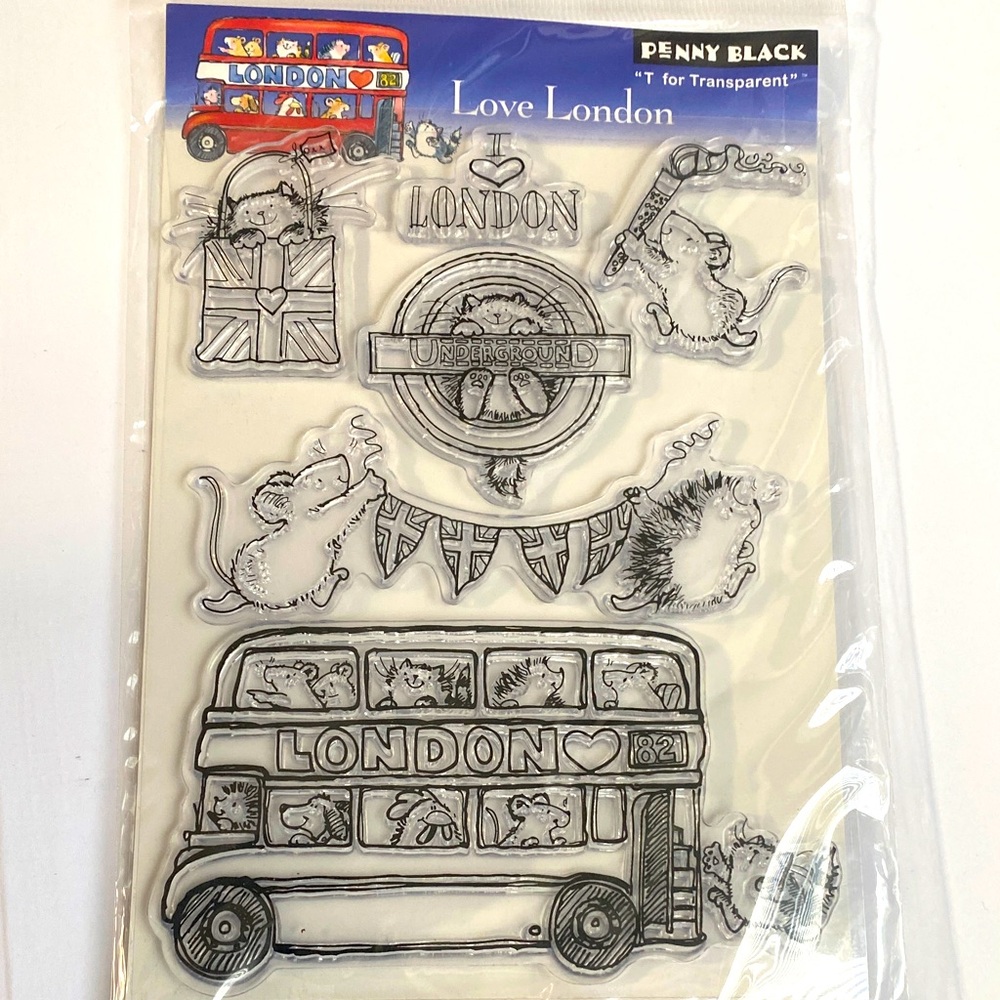 Transparent Home Design Stamps - Black